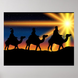 Ster van Bethlehem - Geboorte van Christus Poster