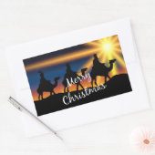 Ster van Bethlehem - Geboorteplaats van Christus Rechthoekige Sticker (Envelop)