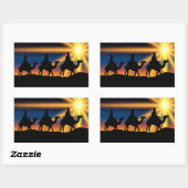 Ster van Bethlehem - Geboorteplaats van Christus Rechthoekige Sticker (Vel)