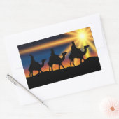 Ster van Bethlehem - Geboorteplaats van Christus Rechthoekige Sticker (Envelop)