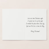 Ster van Bethlehem Kerst Kaart - Folie (Binnen)