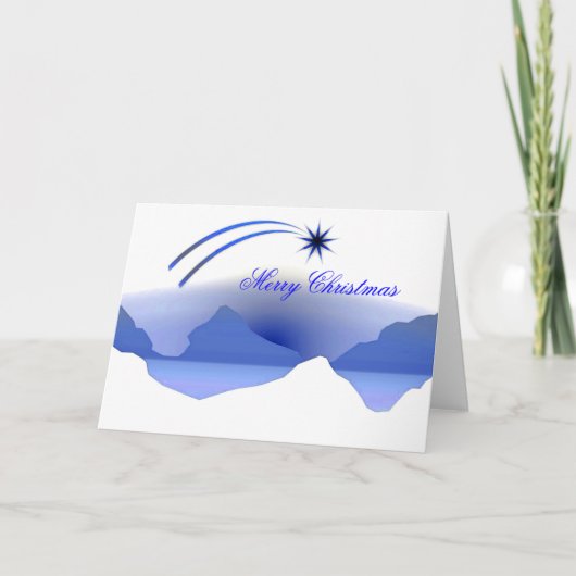 Ster van Bethlehem Kerstgroet Feestdagen Kaart (Voorkant)