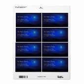 Ster van Bethlehem Kerstnacht Etiket (Full Sheet)