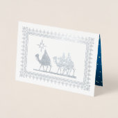 Ster van Bethlehem Luxury Real Folie kerstkaarten Folie Kaarten (Voorkant)