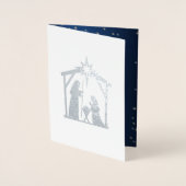 Ster van Bethlehem Luxury Real Folie kerstkaarten Folie Kaarten (Voorkant)