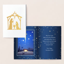 Ster van Bethlehem Luxury Real Folie kerstkaarten Kaarten