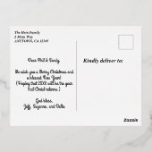 Ster van Bethlehem Natitivity Scene Kerstmis Folie Feestdagen Briefkaart (Achterkant)