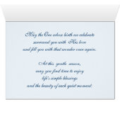 Ster van Bethlehem. Nativiteit kerstKaart (Binenzijde Horizontaal (Onderkant))