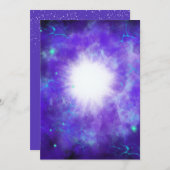 Ster van Bethlehem op maat Feestdagenkaart (Voorkant / Achterkant)