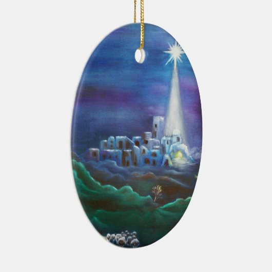 Ster van Bethlehem Oval Ornament (Rechts)