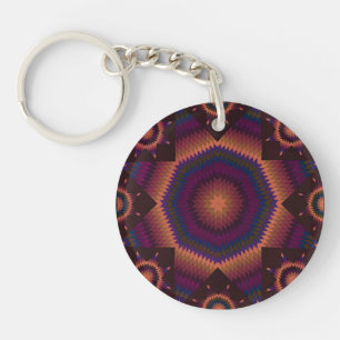 Ster van Bethlehem Quilt warmte Sleutelhanger