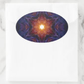 Ster van David 1 Ovale Sticker (Tas)