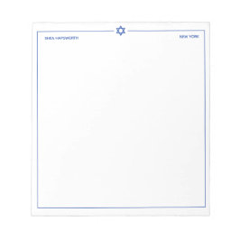Ster van David 5.5 x 6 inch Persoonlijk Notitieblok
