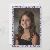 Ster van David Aangepaste Foto B'nai Bat Bar Mitzv Kaart (Achterkant)