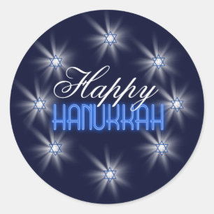Ster van David Array Blue SDAB Ronde Sticker