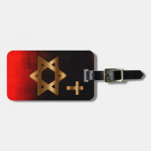 Ster van David Bagagelabel (Voorkant horizontaal)