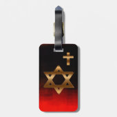 Ster van David Bagagelabel (Achterkant verticaal)