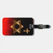 Ster van David Bagagelabel (Achterkant horizontaal)