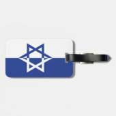 Ster van David Bar Mitzvah blauw en wit gebruik Bagagelabel (Achterkant horizontaal)