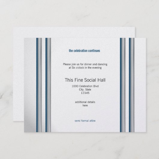 Ster van David Bar Mitzvah Kaart (Voorkant / Achterkant)