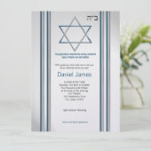 Ster van David Bar Mitzvah Kaart (Staand voorkant)