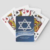 Ster van David Bar Mitzvah Pokerkaarten (Achterkant)
