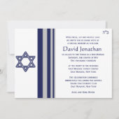 Ster van David Bar Mitzvah Uitnodiging (Voorkant)