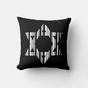 STER VAN DAVID BARCODE Jodendom Patroonontwerp Kussen