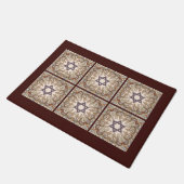 Ster van David Baroque Jewish Art Deurmat (Schuin)