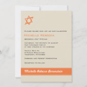 Ster van David Bat Mitzvah Uitnodiging (Voorkant)