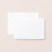 Ster van David Bedankt Opmerking Elegant Modern Ge Folie Kaarten (Met envelop)