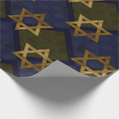 Ster van David Blue Cadeaupapier (Hoek)