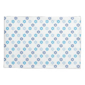 Ster van David Blue en White Holiday Kussensloop (Achterkant)