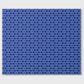 Ster van David Blue Hanukkah Wrapping Paper Cadeaupapier (Vlak)