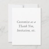 Ster van David Blue Photo Card Bedankkaart (Achterkant)