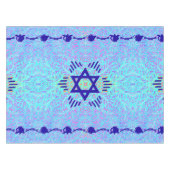 Ster van David Blue violet Tafelkleed (Voorkant (Horizontaal))