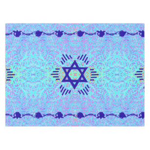 Ster van David Blue violet Tafelkleed