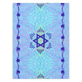 Ster van David Blue violet Tafelkleed (Voorkant)