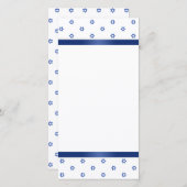 Ster van David Blue White Bedankkaart (Voorkant / Achterkant)