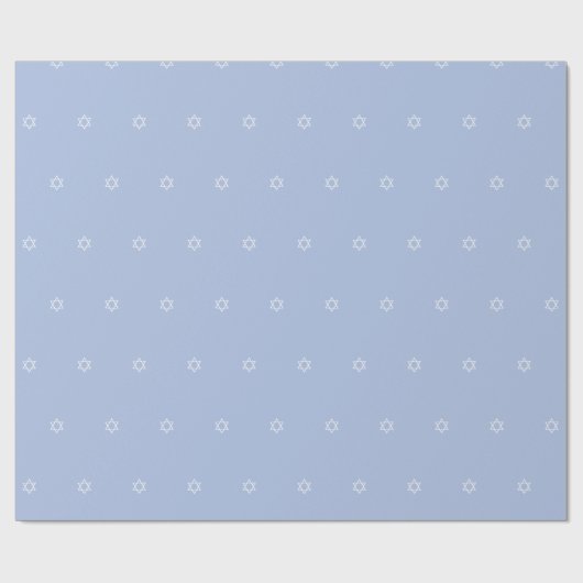 Ster van David Blue White Boys Cadeaupapier (Vlak)