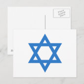 Ster van David Briefkaart (Voorkant / Achterkant)