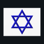 Ster van David Briefkaart<br><div class="desc">Ster van David - Beschikbaar in Blauw of Goud. U kunt uw eigen woorden,  afbeeldingen toevoegen en/of de achtergrondkleur wijzigen met de geweldige aanpassingsgereedschappen van Zazzle. Dit afbeelding is ook beschikbaar op tientallen andere producten.</div>