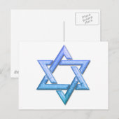 Ster van David Briefkaarten (Voorkant / Achterkant)