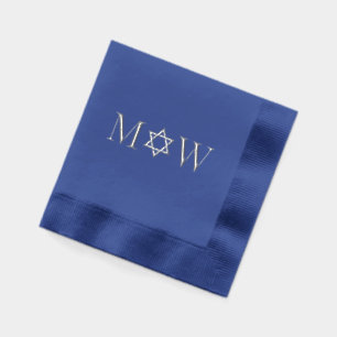 Ster van David Bruid bruidegom Bruiloft 2 Init Mon Folie Servetten