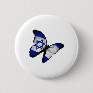 Ster van David Butterfly Ronde Button 5,7 Cm