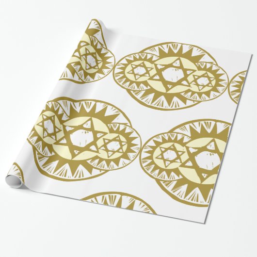 ster van David Cadeaupapier (Uitgerold)