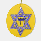 Ster van David Chai Jewish ornament (Links)