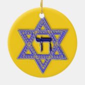 Ster van David Chai Jewish ornament (Achterkant)