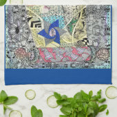 Ster van David Challah Hoesje Theedoek (Gevouwen)