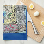 Ster van David Challah Hoesje Theedoek (Quarter Fold)